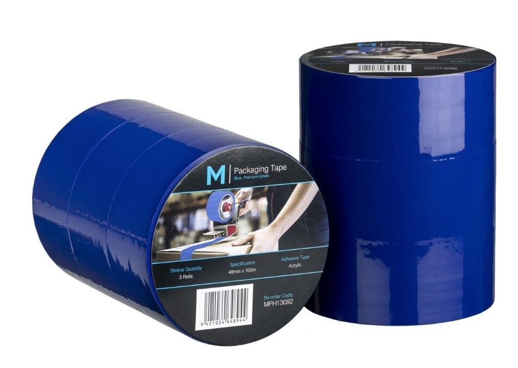[LMD13092] Premium Acrylic Packaging Tape - Blue, 48mm x 100m x 55mu (36) 