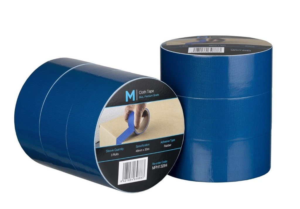 [LMD13284] Premium Cloth Tape - Blue, 48mm x 30m x 250mu (36)