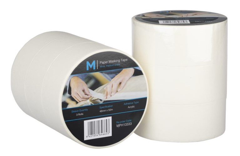 General Purpose Masking Tape - Cream, 48mm x 50m x 130mu (36) *2 Day Removal