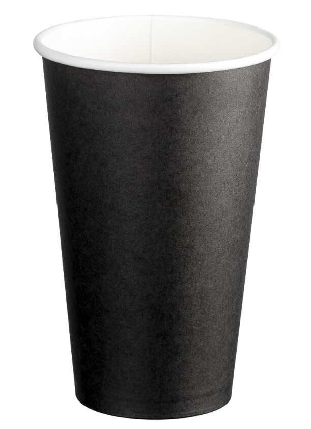 [LMD16015] Single Wall PE Paper Cups - Black, 16oz, 510ml (1000) *90mm Diameter