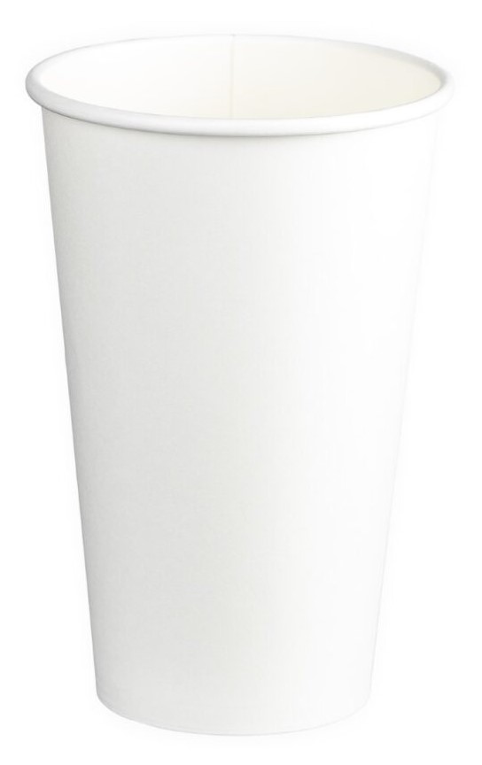 [LMD16040] Single Wall PE Paper Cups - White, 16oz, 510ml (1000) *90mm Diameter
