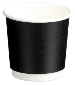 [LMD16065] Double Wall PE Paper Cups - White, 4oz, 120ml (500) *62mm Diameter