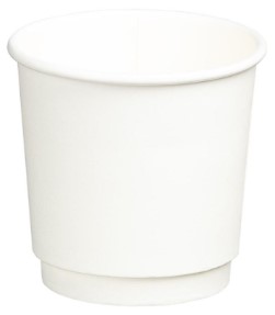 [LMD16090] Double Wall PE Paper Cups - Black, 4oz, 120ml (500) *62mm Diameter