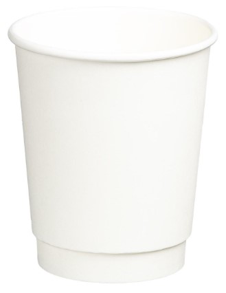 [LMD16102] Double Wall Universal PE Paper Cups - White, 8oz, 280ml (1000) *90mm Diameter