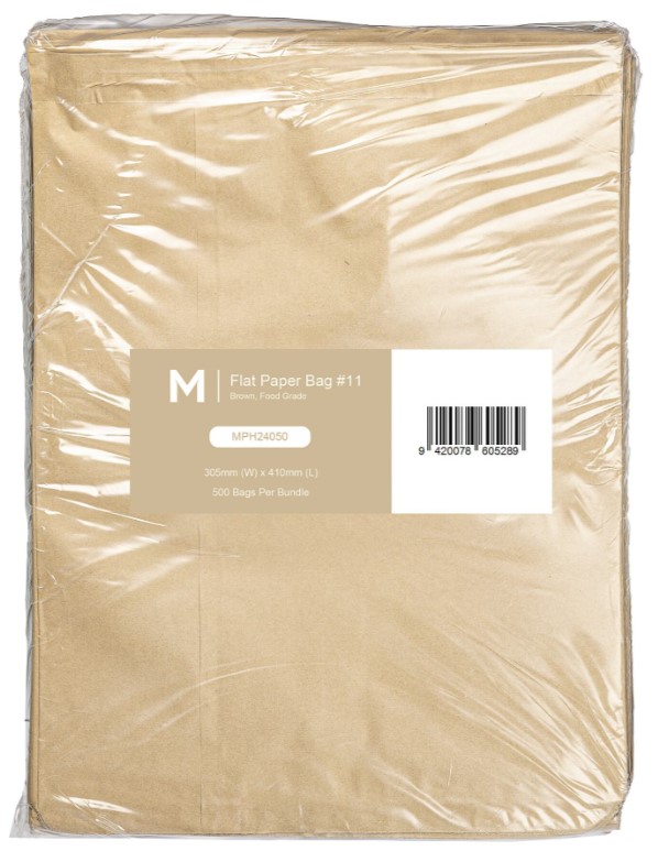 [LMD24050] Paper Bag #11 - Brown, 305mm x 410mm, 50gsm (500) 