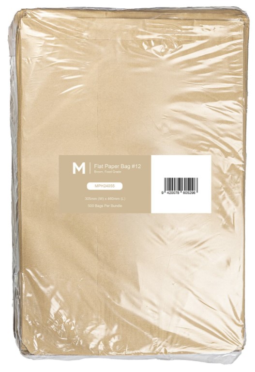 [LMD24055] Paper Bag #12 - Brown, 305mm x 460mm, 50gsm (500) 