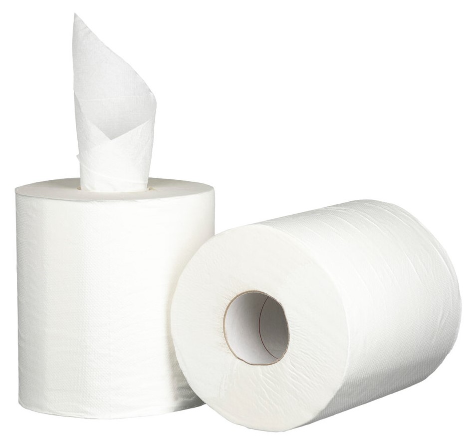 Centre Feed Paper Towel - White, 210mm x 300m, 1 Ply, 25gsm, FSC Mix® (6) *Perforated 