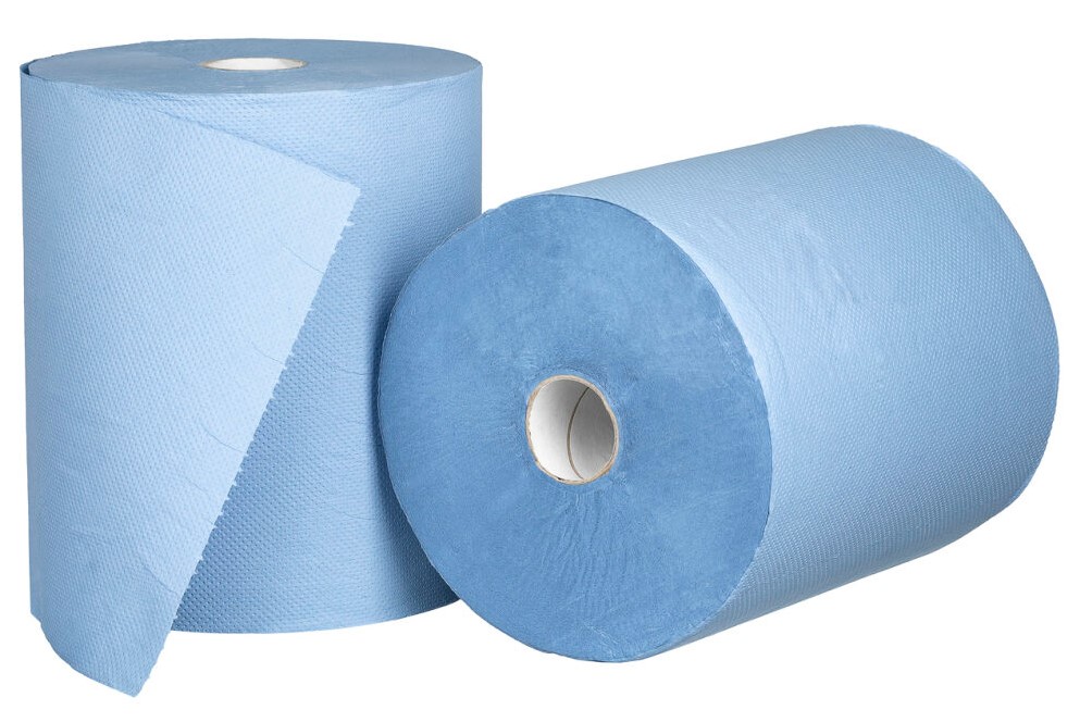Roll Feed Paper Towel - Blue, 210mm x 150m, 2 Ply, 40gsm, FSC Mix® (6)