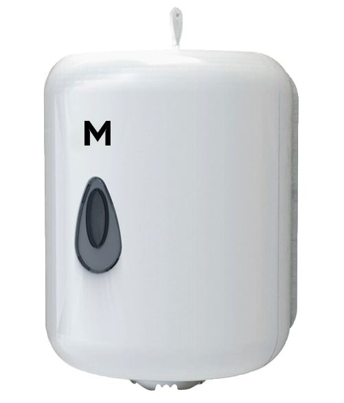 Centre Feed Towel Dispenser - White, 1 Roll Capacity (1)