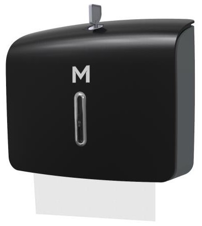 Mini Slimfold Towel Dispenser - Black, 300 Sheet Capacity (1)