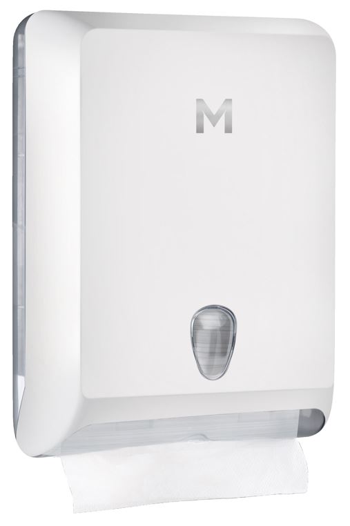Interfold Towel Dispenser - White, 700 Sheet Capacity (1)
