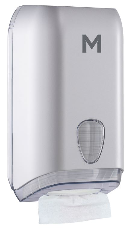 Interleave Toilet Tissue Dispenser - Silver, 700 Sheet Capacity (1)