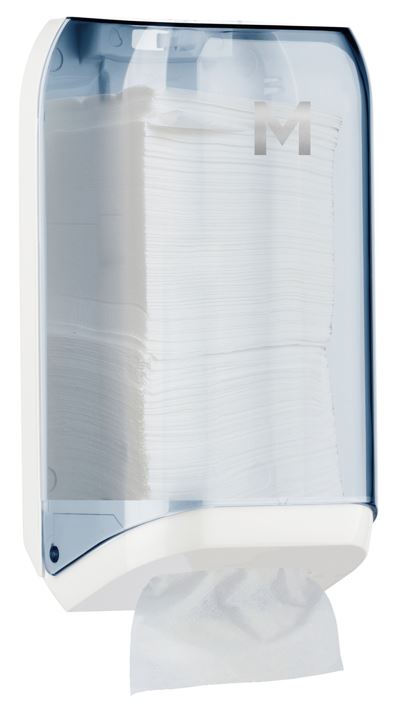 Interleave Toilet Tissue Dispenser - Transparent, 700 Sheet Capacity (1)