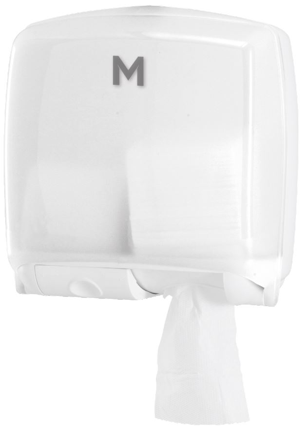 Eco Interleave Tissue Dispenser - White, 1400 Sheet Capacity (1)