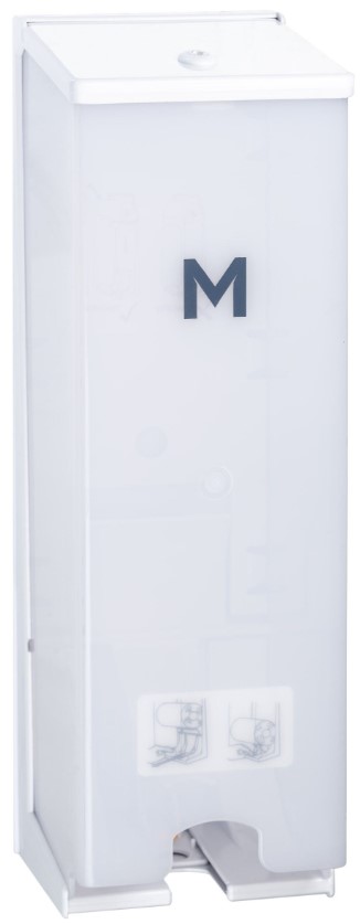 Vertical Toilet Roll Dispenser - White, 3 Roll Capacity (1)