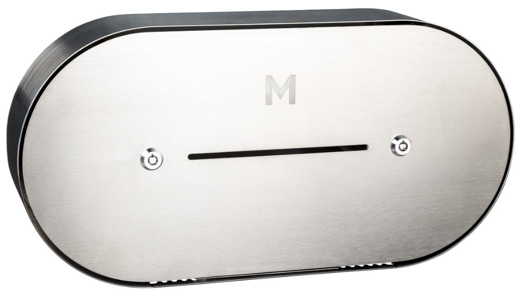 [LMD27559] Stainless Double Jumbo Roll Dispenser - Silver, 2 Roll Capacity (1)