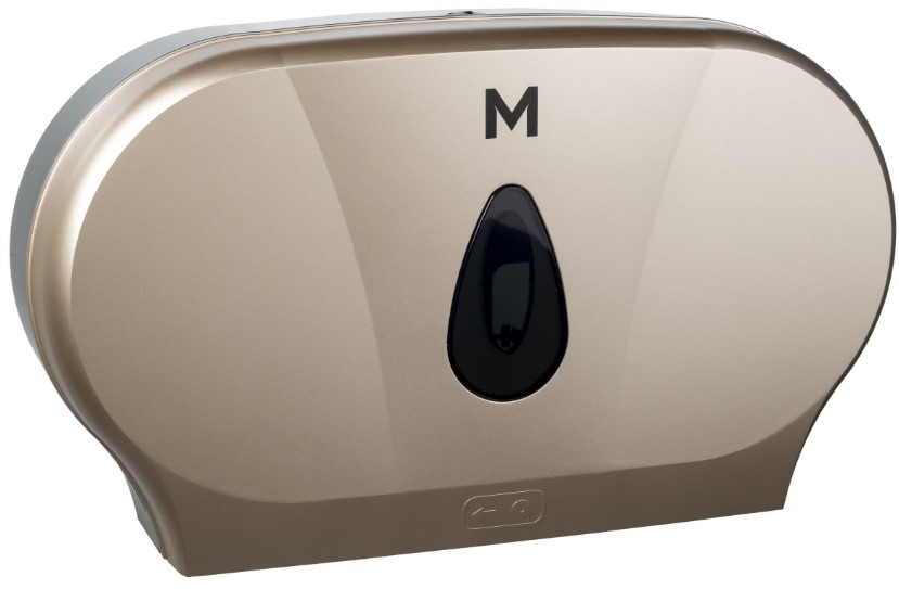 [LMD27562] Double Jumbo Roll Dispenser - Gold, 2 Roll Capacity (1)