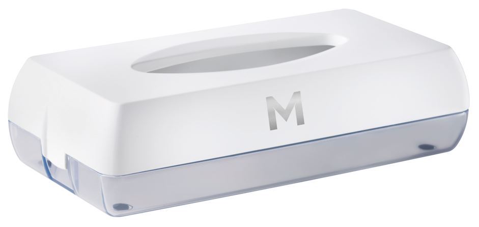 Flat Tissue Dispenser - White, 100 Sheet Capacity (1) *Wall Mountable