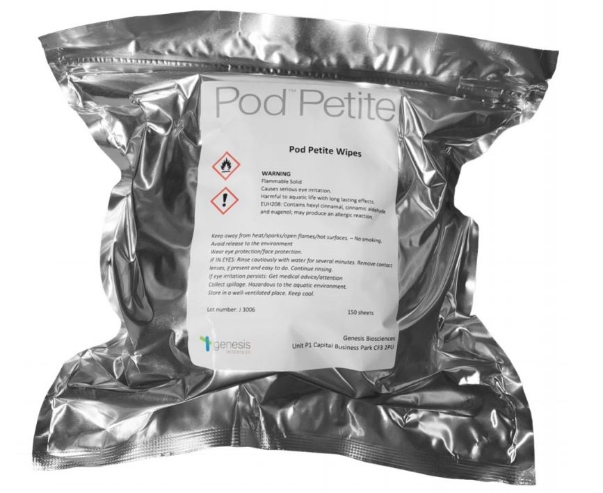 [LMD27935] Pod Petite Fragranced Wipes - White, 135mm x 220mm, 150 Sheets (12)