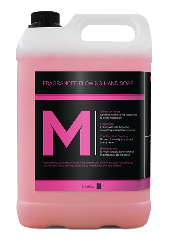 Fragranced Flowing Hand Soap - Pink, 5L Refill Bottle (2)          