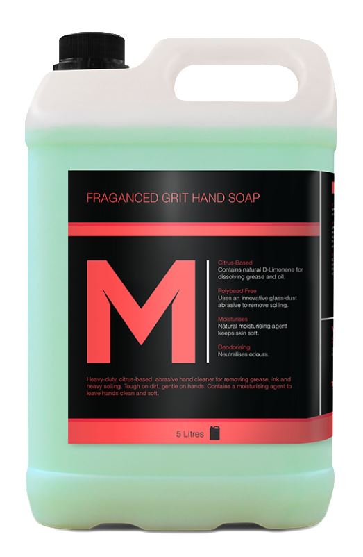 [LMD28035] Fragranced Grit Hand Soap - Green, 5L Refill Bottle (2)