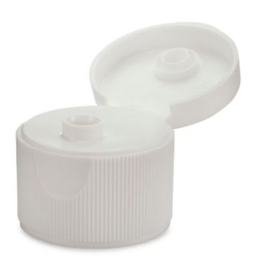 [LMD28672] Household Flip Top Cap - White, 28/410 Neck (64)
