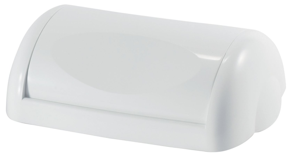 Wall Mount Bin 42L Swing Lid - White, Weighted Swing Design (1)