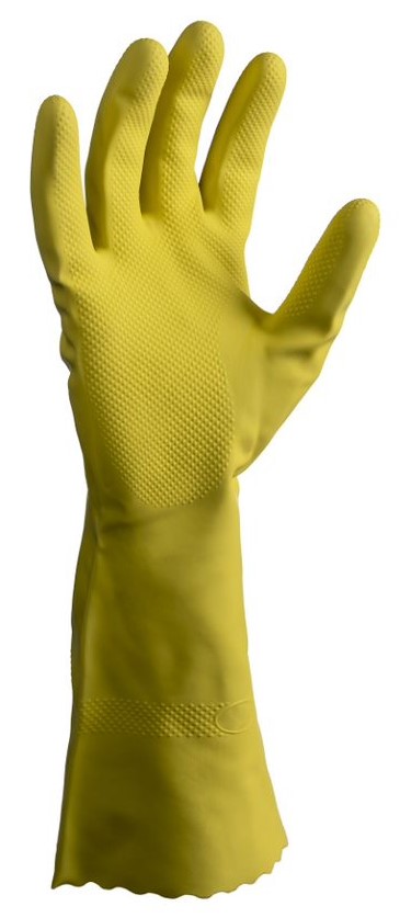 Silverlined Latex Gloves Powder Free - Yellow, XL, 300mm Cuff, 70.0g (192)                                   