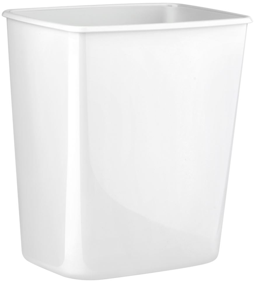 Plastic Rectangle Bin 8L - White, 8L Capacity (1)             