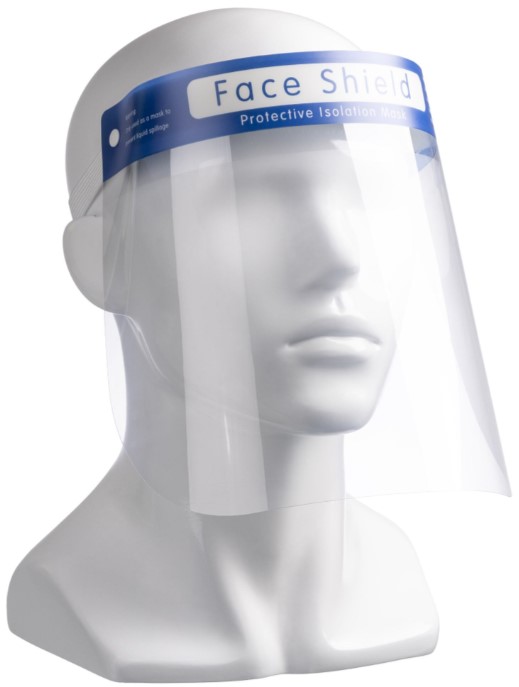 Anti Fog Face Shield - Clear, Elasticated Head Loop (90)   