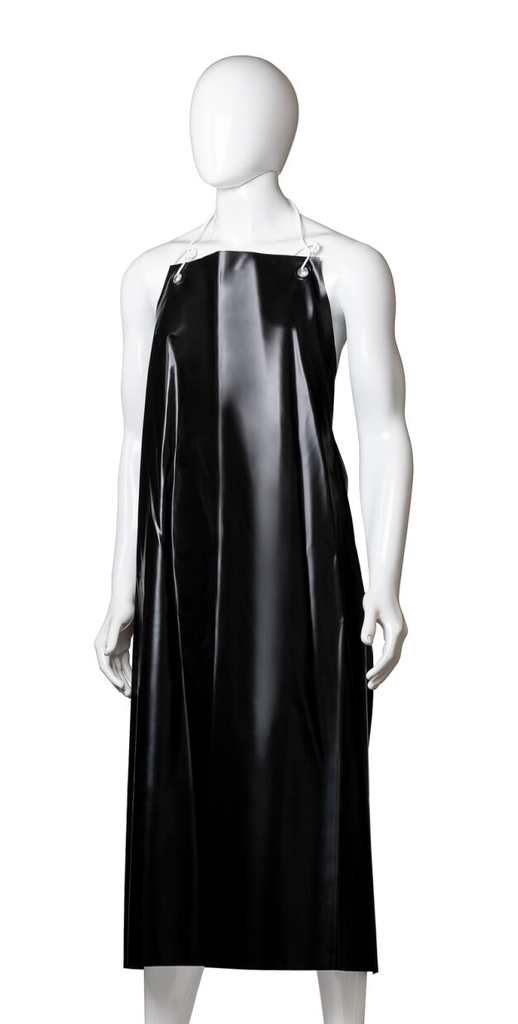 [LMD30357] Reusable PVC Apron with Hooks - Black, 900mm x 1200mm, 300mu (20)