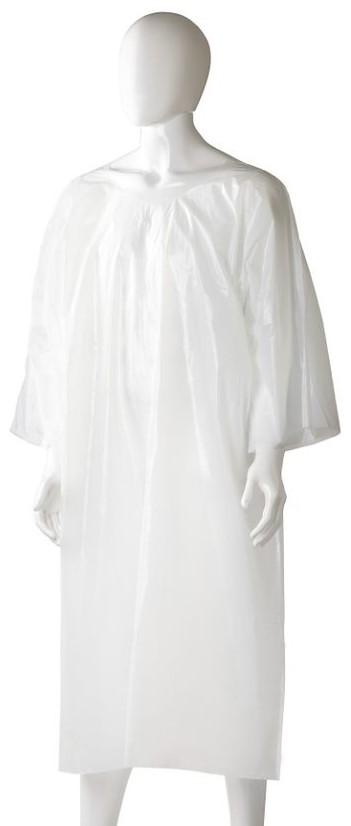 [LMD30360] Polyethylene Splash Jacket - White, 800mm x 1300mm x 30mu (200)   