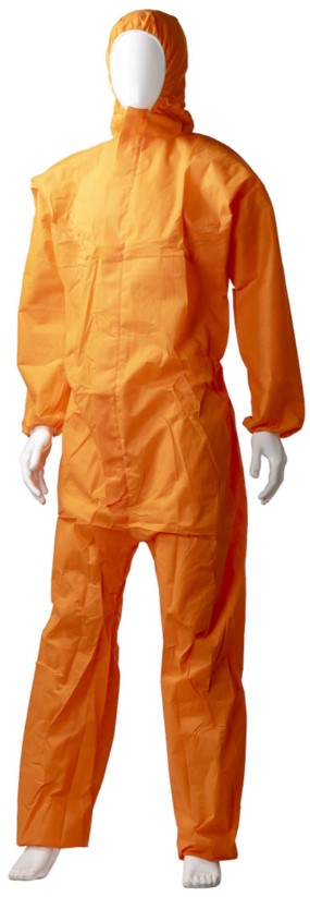 SMS Coverall Type 5/6 - Orange, L, 50gsm (12) *Breathable Coverall