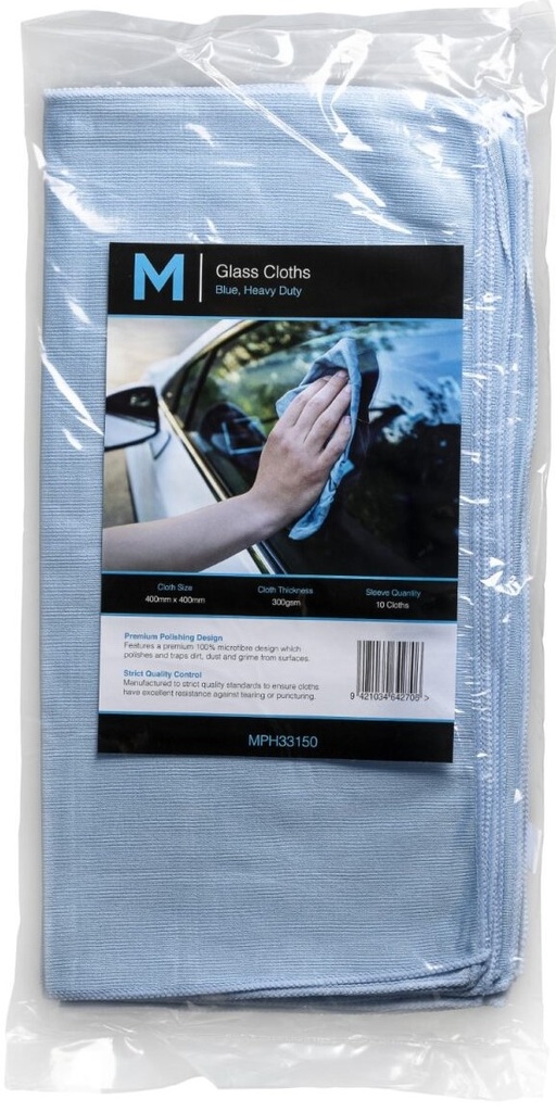 [LMD33150] Glass Polishing Cloth - Blue, 400mm x 400mm, 300gsm (10)