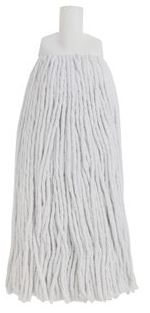Cut Cotton Mop Head - White, 25mm x 400g / 300mm (12) 