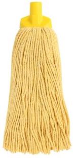 [LMD33209] Cut Cotton Mop Head - Yellow, 25mm x 400g / 300mm (12)