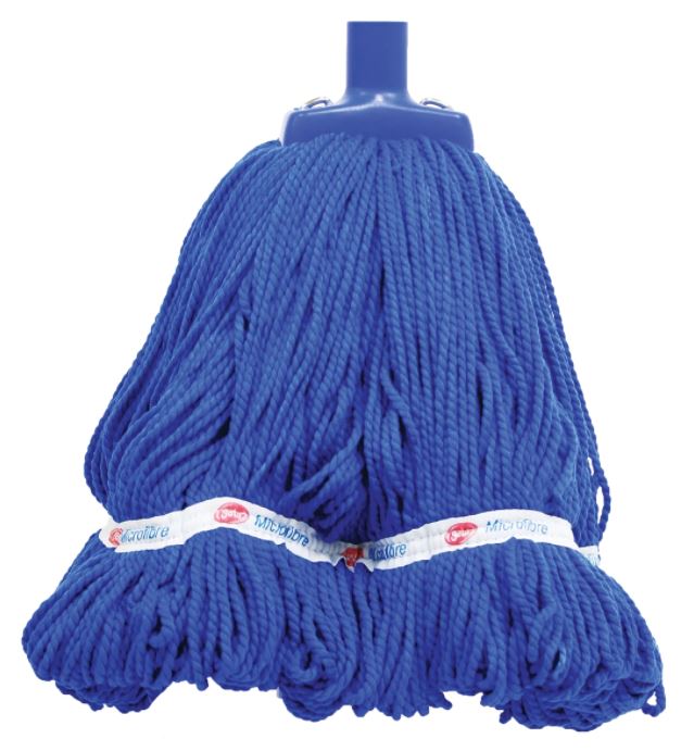Looped Microfibre Mop Head - Blue, 25mm x 400g / 330mm (12)