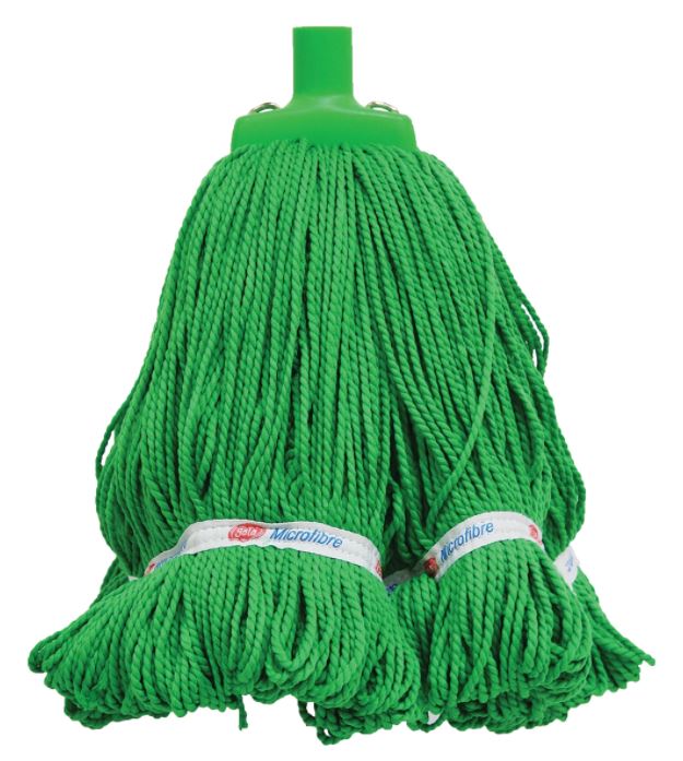[LMD33212] Looped Microfibre Mop Head - Green, 25mm x 400g / 330mm (12)