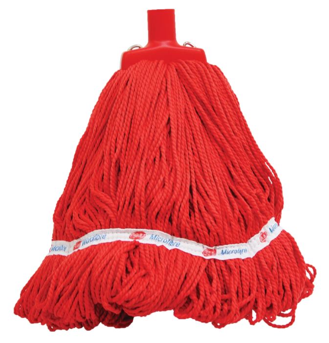 [LMD33213] Looped Microfibre Mop Head - Red, 25mm x 400g / 330mm (12)