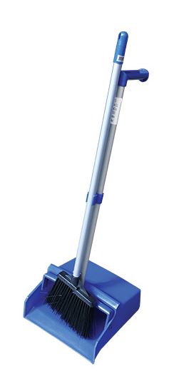 Lobby Upright Brush & Pan Set - Blue, 360mm x 275mm x 820mm (6)