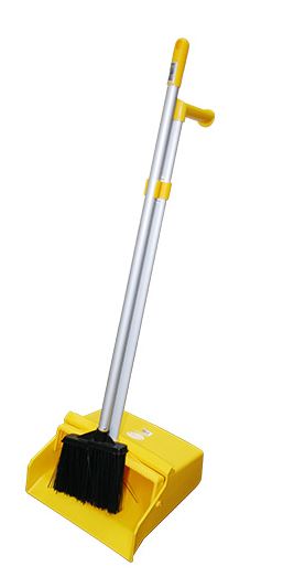 [LMD33239] Lobby Upright Brush & Pan Set - Yellow, 360mm x 275mm x 820mm (6)
