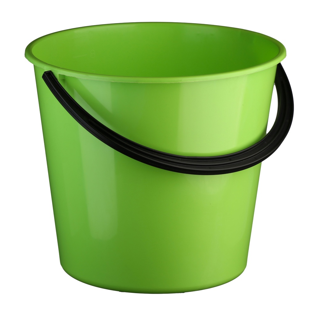 [LMD33541] Round Bucket - Green, 9.6L Capacity (1)  