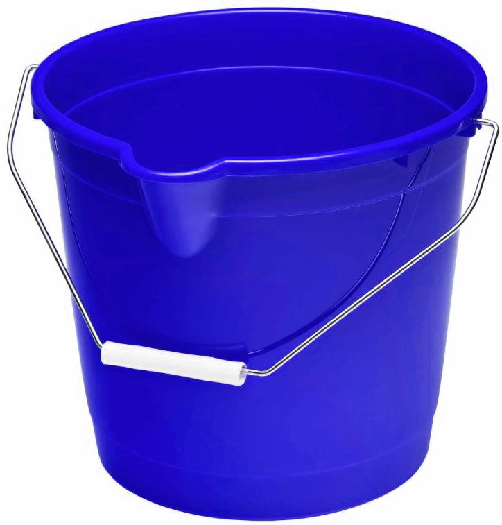 [LMD33545] Round Bucket - Blue, 9.6L Capacity (1)  