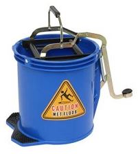 Metal Wringer Bucket - Blue, 16L Capacity (2)