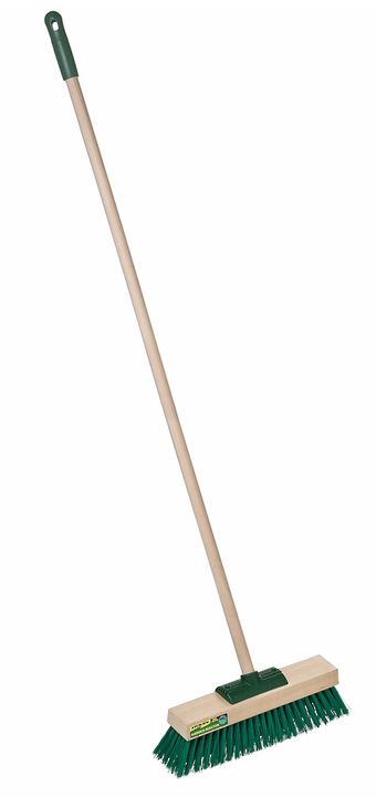 [LMD33860] Garden Master Broom - Green, 460mm x 25mm x 1350mm, Stiff Bristles (3)