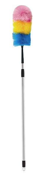 Rainbow Duster Telescopic Handle - Silver, 22mm x 650mm / 1270mm (6)