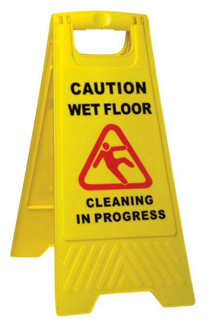 [LMD33985] Safety Sign Cleaning In Progress - Yellow, 290mm x 660mm (10) 