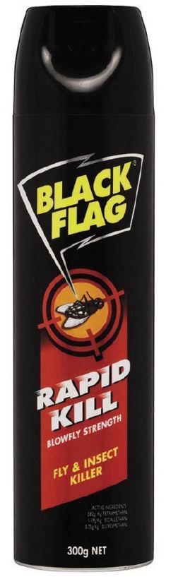 [LMD34485] Black Flag Insect Spray Rapid Kill - Black, 300g (1)