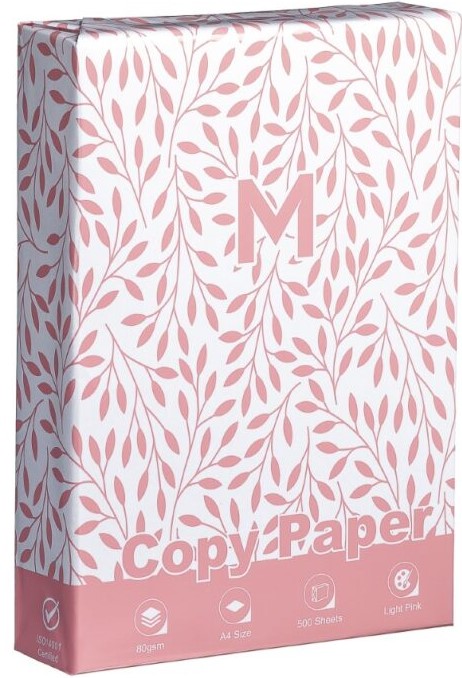 Office Copy Paper A4 - Pastel Pink, 80gsm, 500 Sheets, FSC Mix® (5)