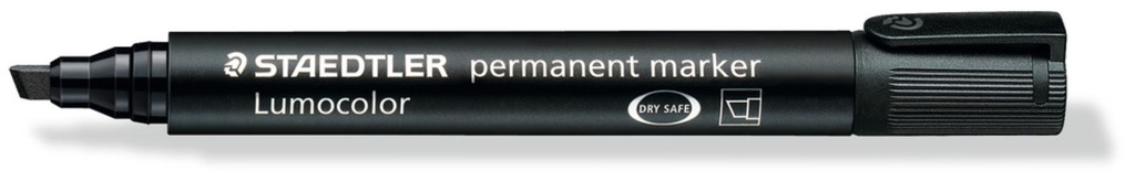 [LMD34795] Staedtler Permanent Marker - Black, Chisel Tip (10) 